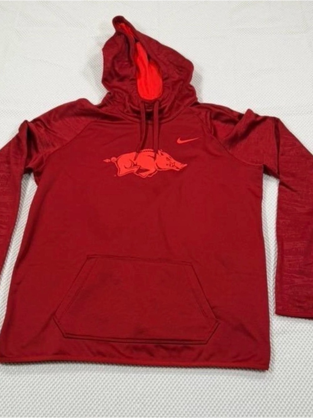 Nike Men’s Red Hooded Pullover with Razorback Logo